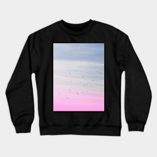 Sky print, Pastel, Nature print, Scandinavian art, Modern art, Wall art, Print, Minimalistic, Modern Crewneck Sweatshirt